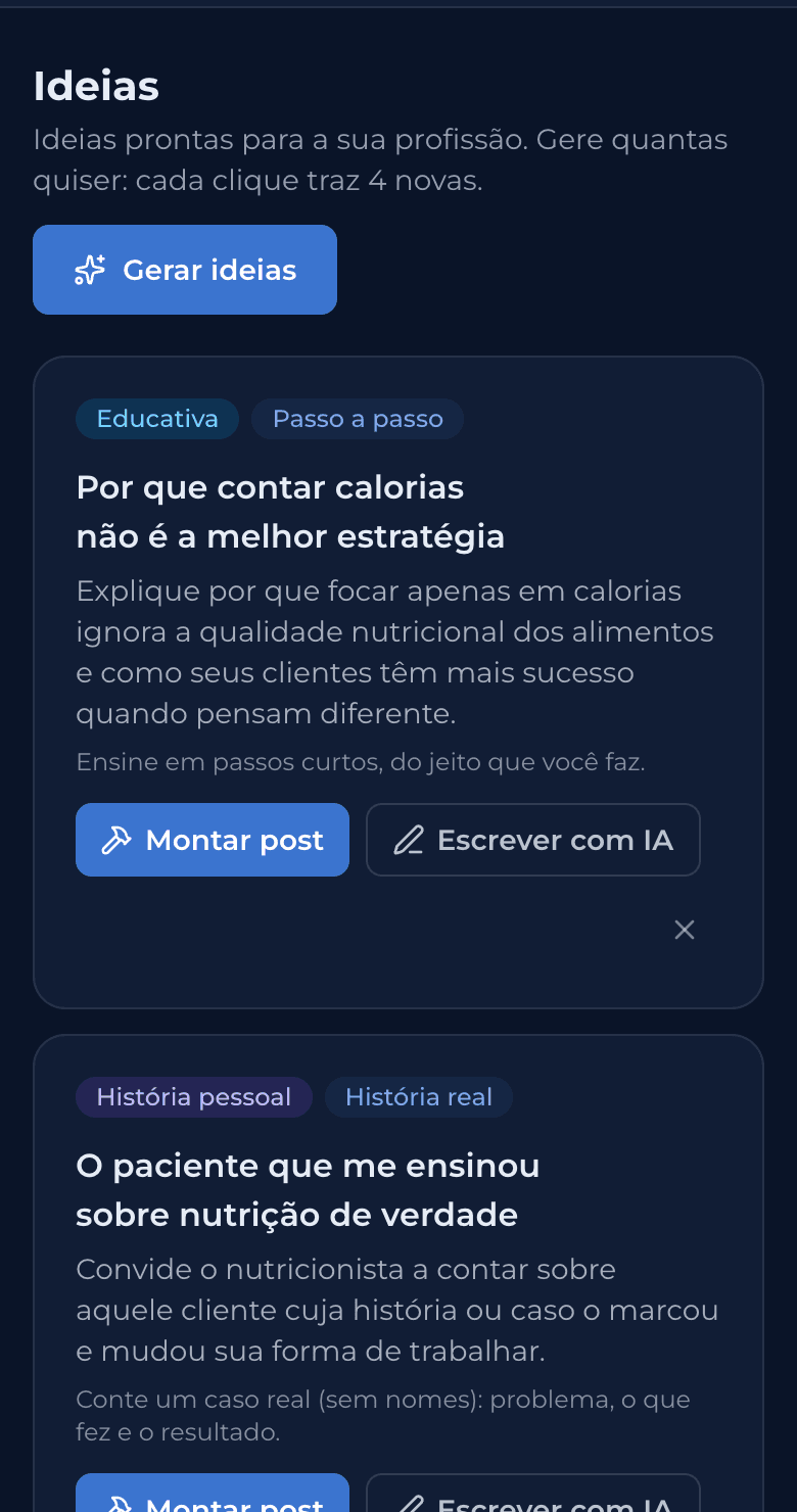 Banco de ideias da ORCA